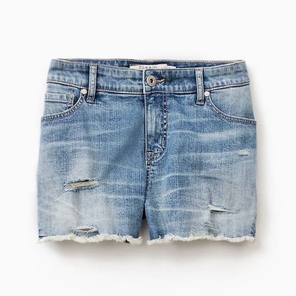Torrid HIGH RISE SHORT SHORT - VINTAGE STRETCH LIGHT WASH  Size 26 (4X) - Picture 5 of 8
